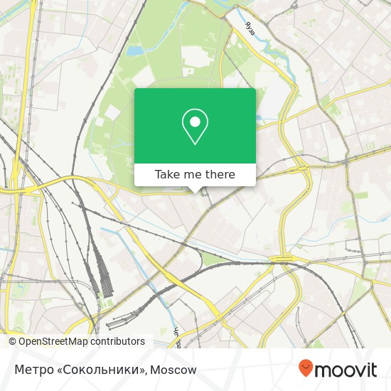 Метро «Сокольники» map