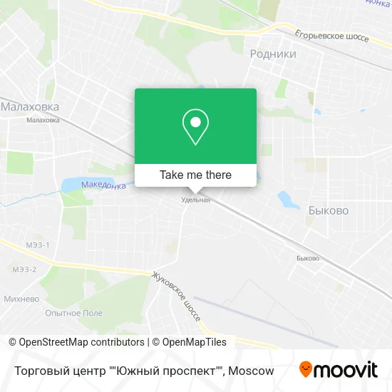 Торговый центр ""Южный проспект"" map