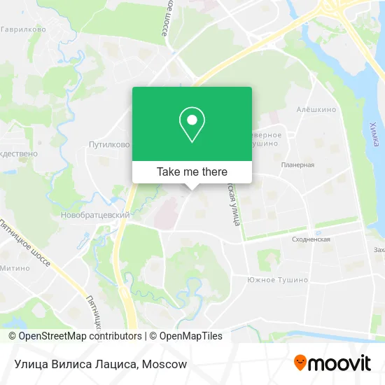 Улица Вилиса Лациса map