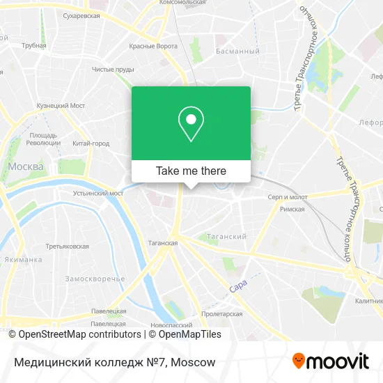 Медицинский колледж №7 map
