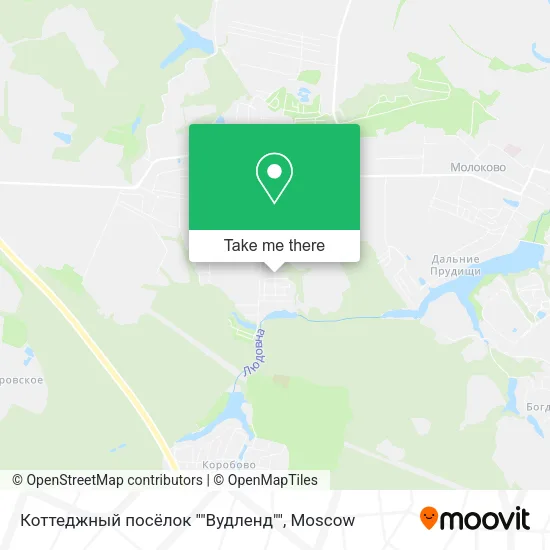 Коттеджный посёлок ""Вудленд"" map