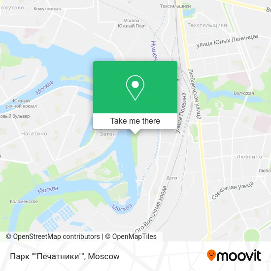 Парк ""Печатники"" map