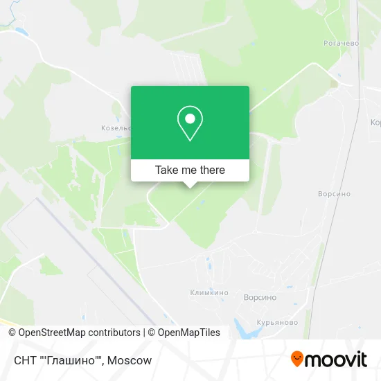СНТ ""Глашино"" map