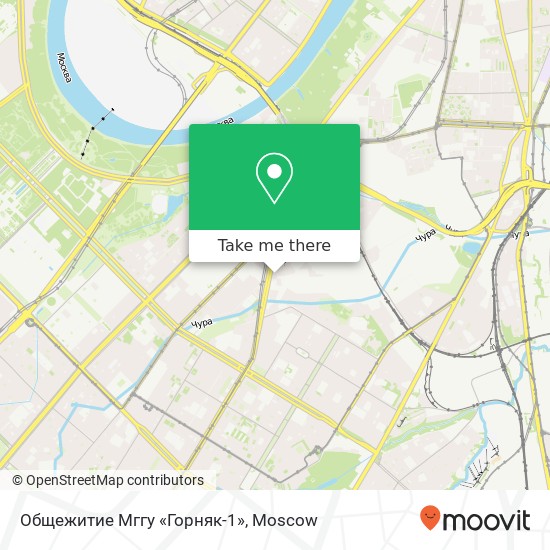 Общежитие Мггу «Горняк-1» map