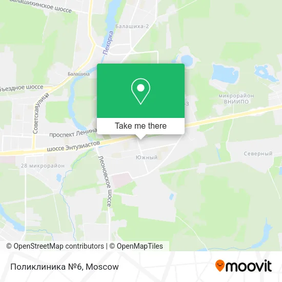 Поликлиника №6 map
