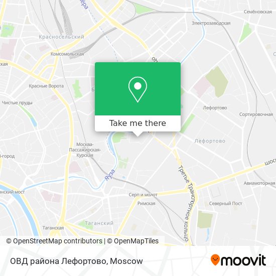 ОВД района Лефортово map