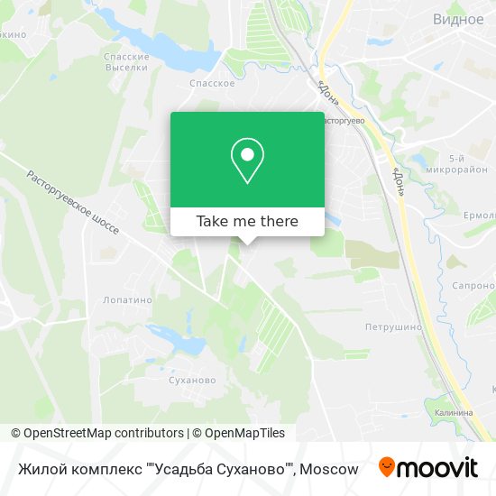 Жилой комплекс ""Усадьба Суханово"" map