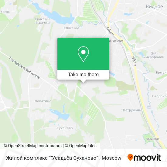 Жилой комплекс ""Усадьба Суханово"" map