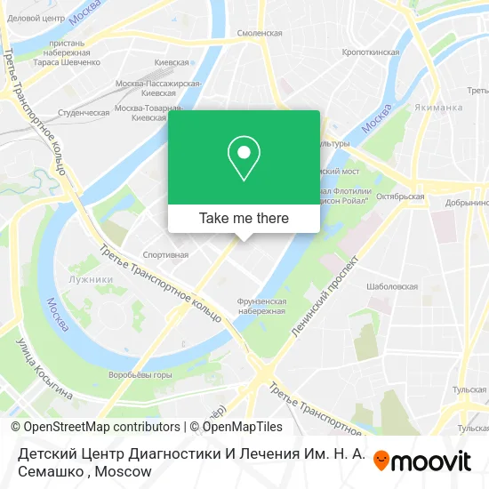 Детский Центр Диагностики И Лечения Им. Н. А. Семашко map