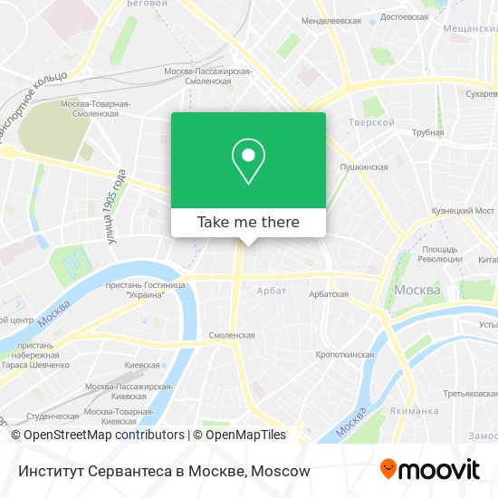 Институт Сервантеса в Москве map