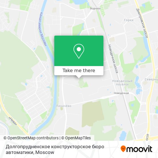 Долгопрудненское конструкторское бюро автоматики map