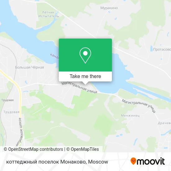 коттеджный поселок Монаково map