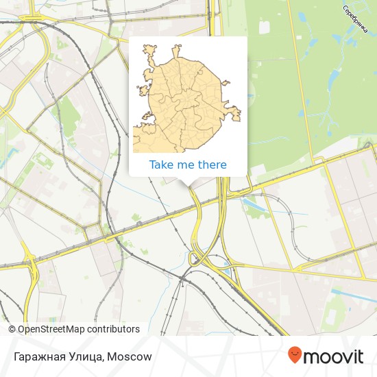 Гаражная Улица map