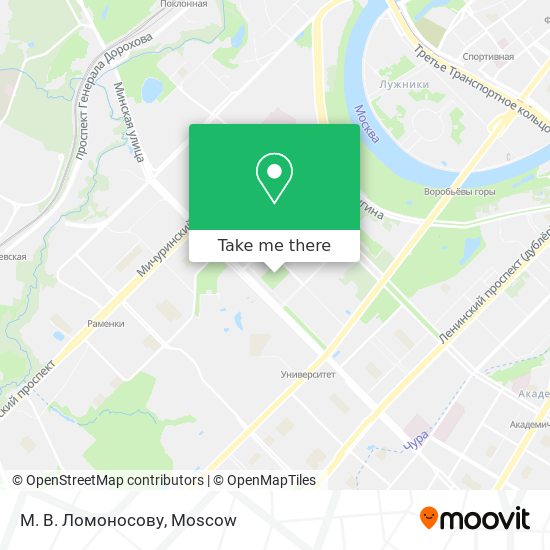 М. В. Ломоносову map