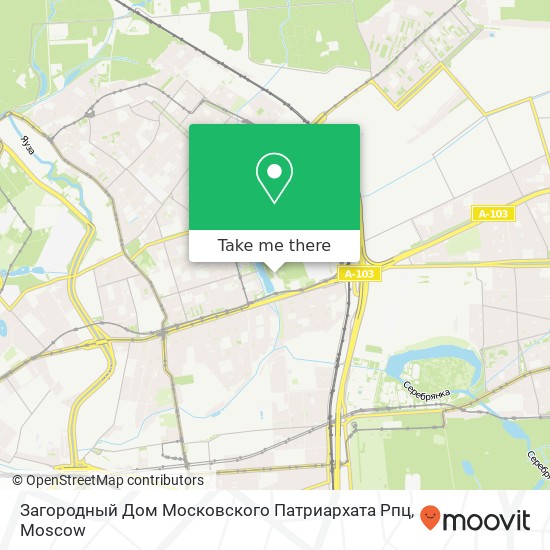 Загородный Дом Московского Патриархата Рпц map