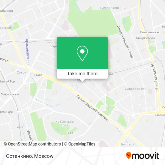Останкино map