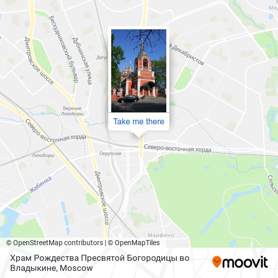 Храм Рождества Пресвятой Богородицы во Владыкине map