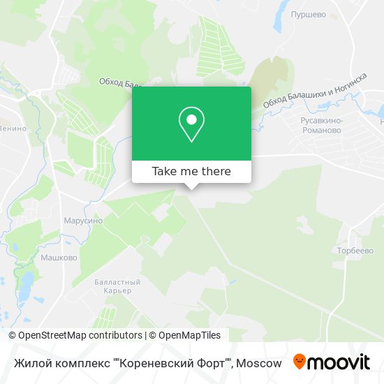Жилой комплекс ""Кореневский Форт"" map