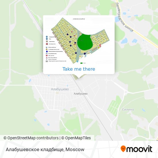 Алабушевское кладбище map