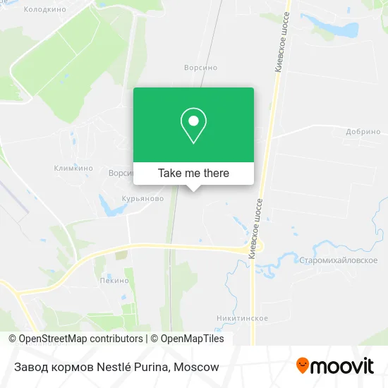 Завод кормов Nestlé Purina map