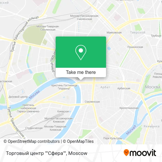 Торговый центр ""Сфера"" map