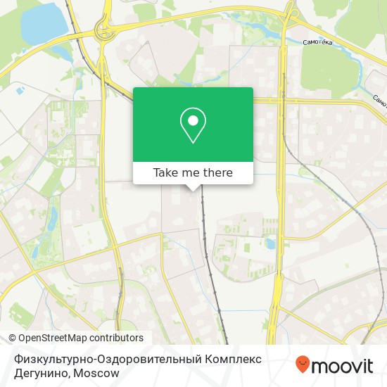 Физкультурно-Оздоровительный Комплекс Дегунино map