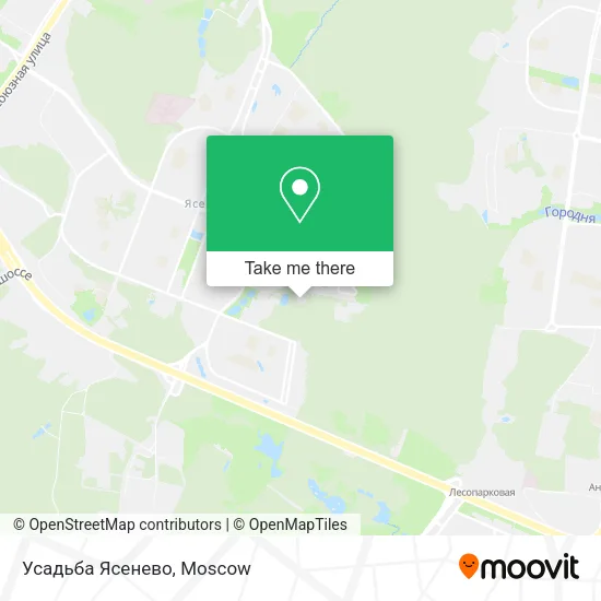 Усадьба Ясенево map