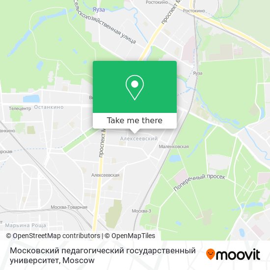 Московский педагогический государственный университет map