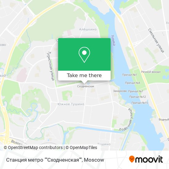 Станция метро ""Сходненская"" map