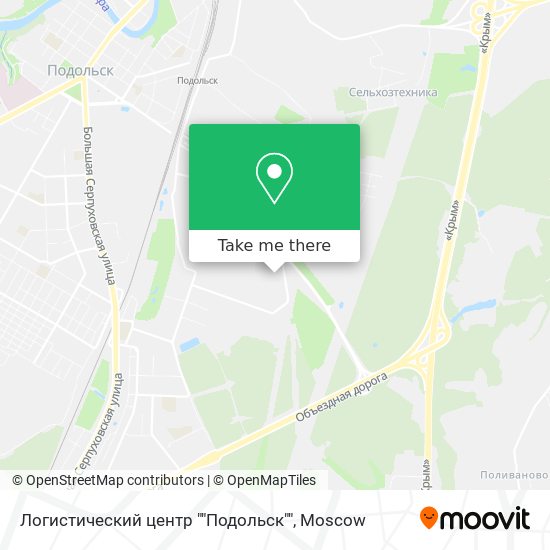 Логистический центр ""Подольск"" map