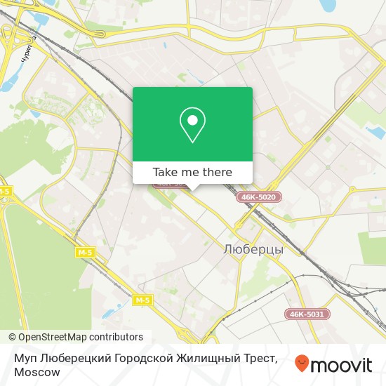 Муп Люберецкий Городской Жилищный Трест map