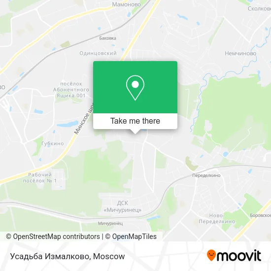 Усадьба Измалково map