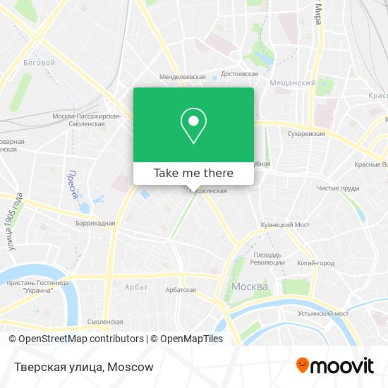 Тверская улица map