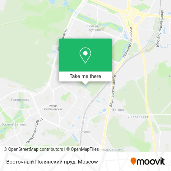Восточный Полянский пруд map
