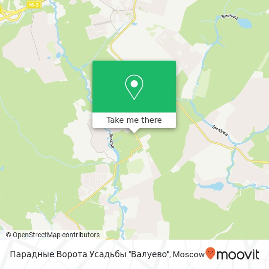 Парадные Ворота Усадьбы "Валуево" map