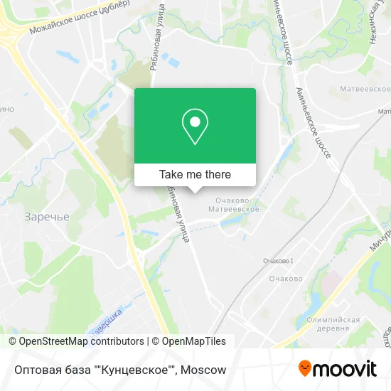 Оптовая база ""Кунцевское"" map