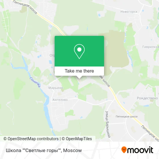 Школа ""Светлые горы"" map