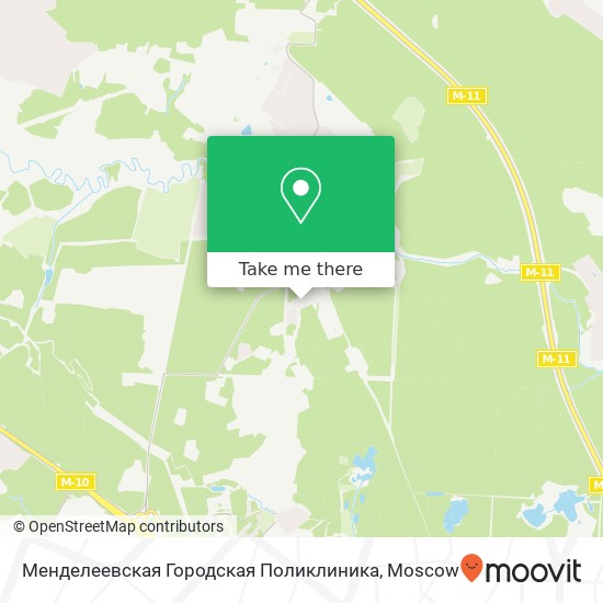 Менделеевская Городская Поликлиника map