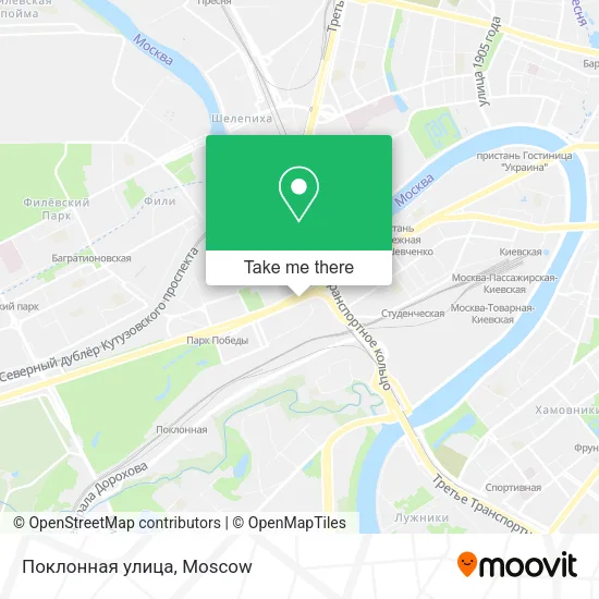 Поклонная улица map