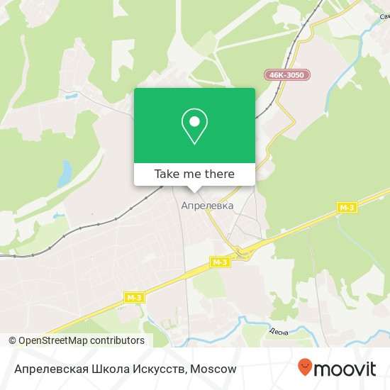 Апрелевская Школа Искусств map