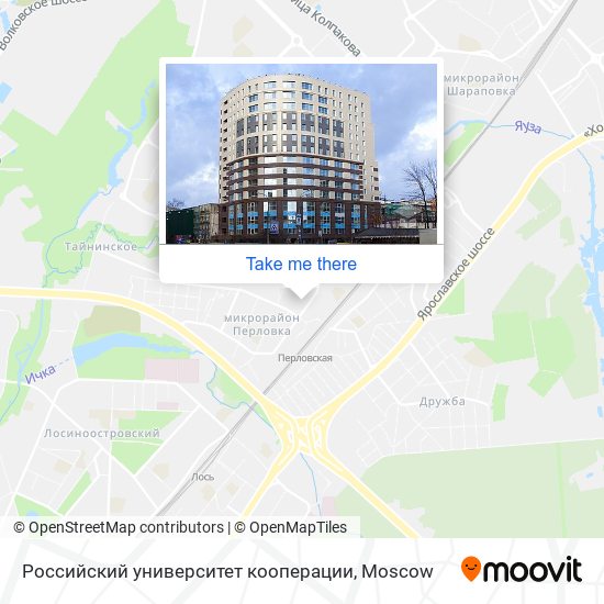 Российский университет кооперации map