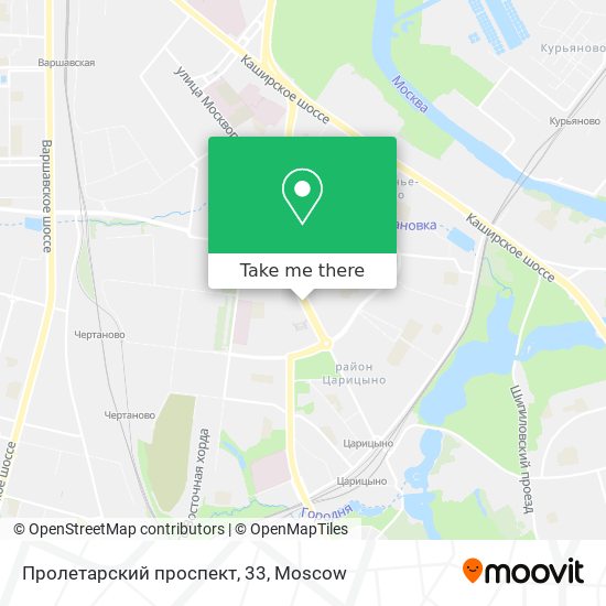 Пролетарский проспект, 33 map