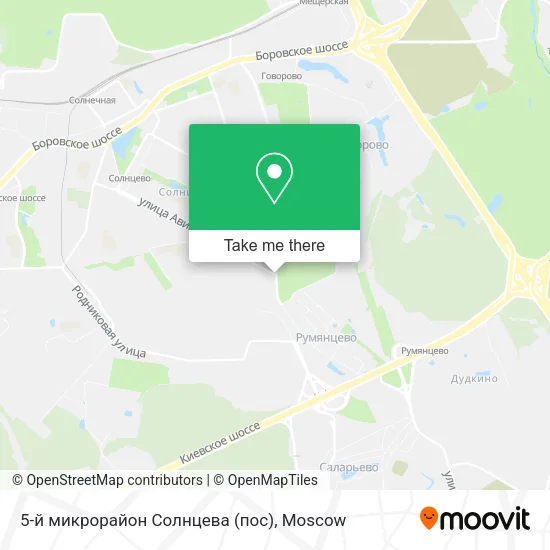 5-й микрорайон Солнцева (пос) map