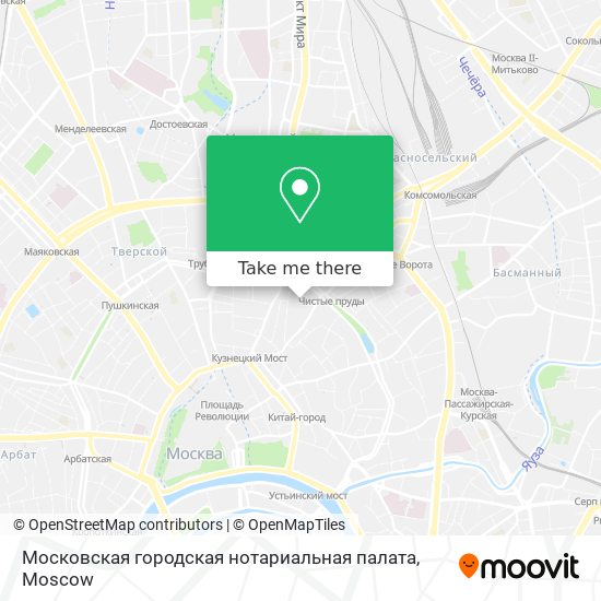 Московская городская нотариальная палата map