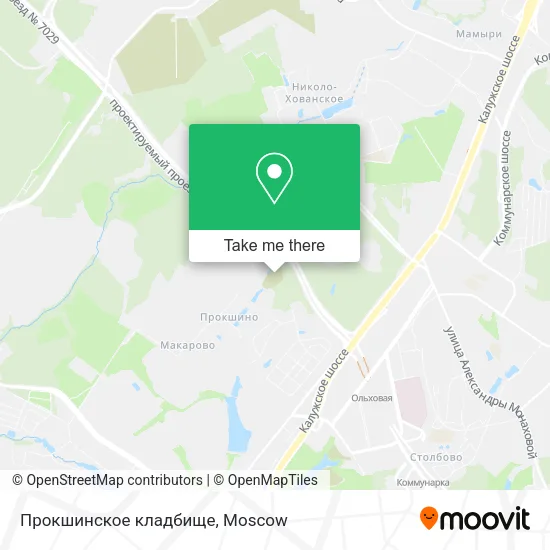 Прокшинское кладбище map