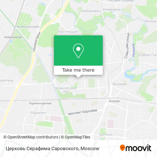 Церковь Серафима Саровского map