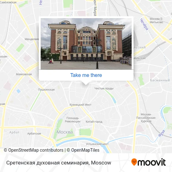 Сретенская духовная семинария map