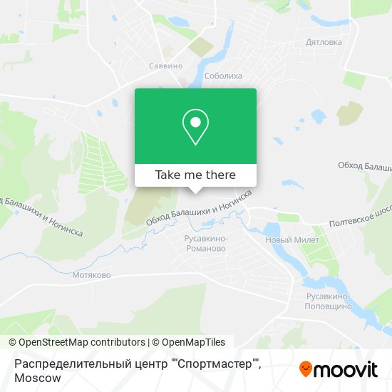 Распределительный центр ""Спортмастер"" map