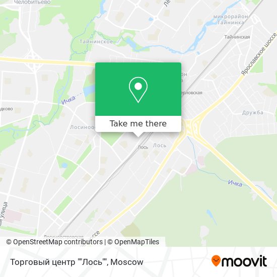 Торговый центр ""Лось"" map