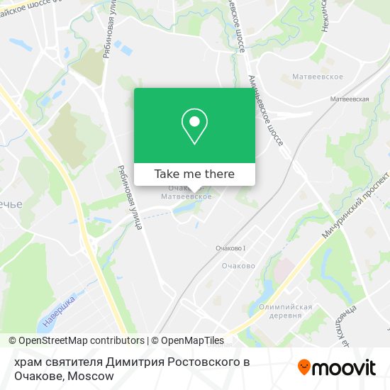 храм святителя Димитрия Ростовского в Очакове map